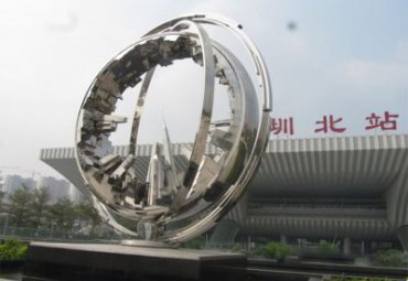 不锈钢户外齿轮雕塑