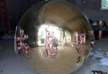 景区不锈钢球形雕塑