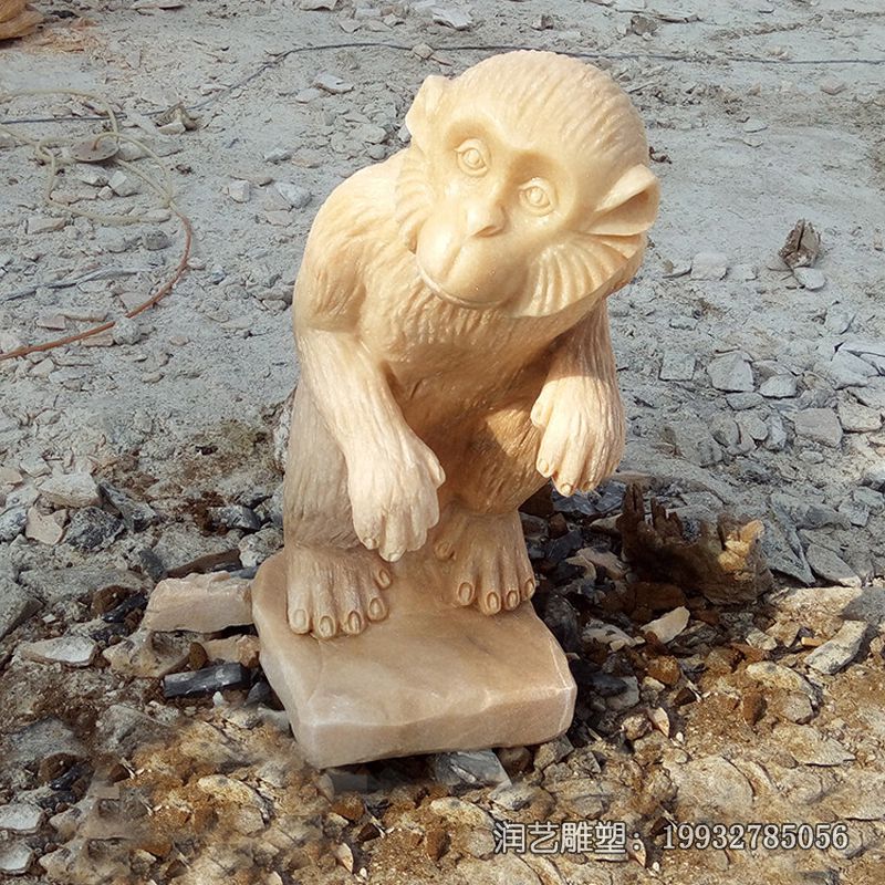 石雕动物猴子雕塑 石雕动物猴子雕塑