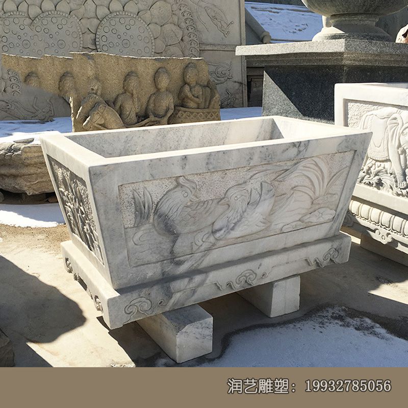 石雕水缸庭院雕塑 石雕水缸庭院雕塑