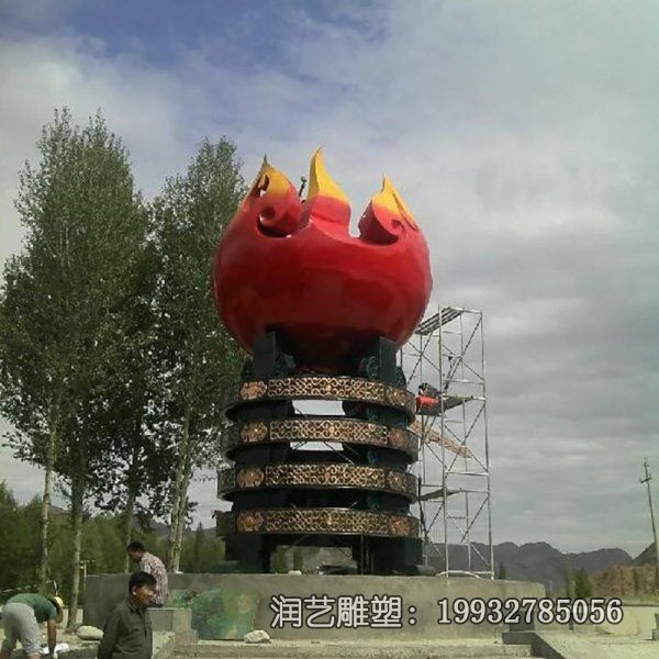 景区不锈钢火炬抽象雕塑 景区不锈钢火炬抽象雕塑