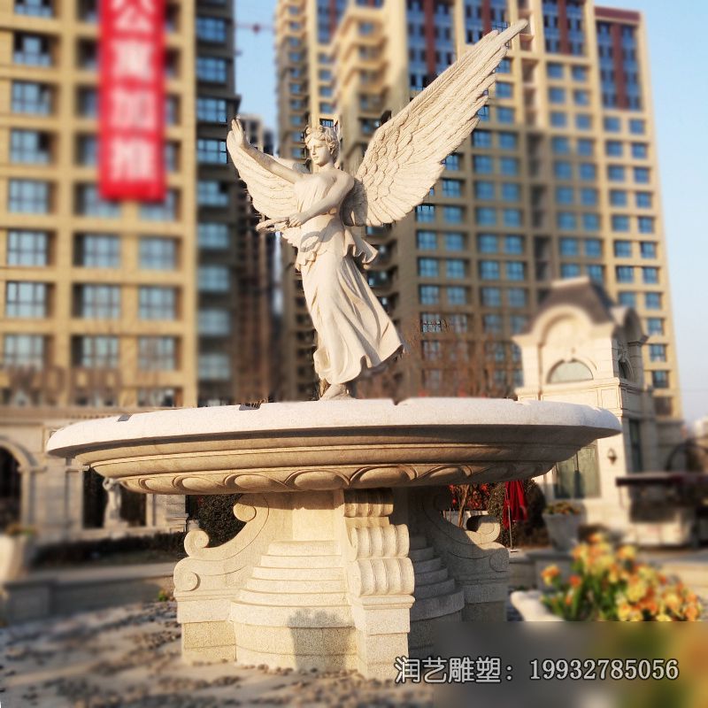 园林石雕天使雕塑 园林石雕天使雕塑