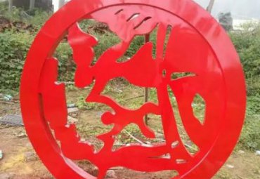 不锈钢园林剪纸雕塑