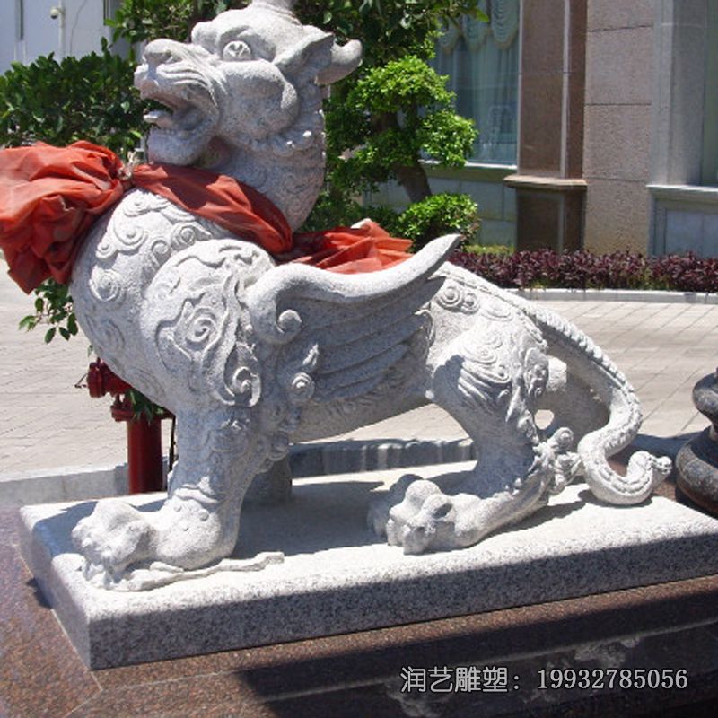 石雕独角兽雕塑 石雕独角兽雕塑