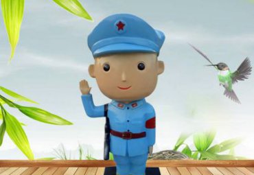 街道玻璃钢红军人物雕塑