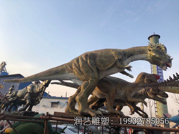 玻璃钢仿真动物恐龙雕塑 玻璃钢仿真动物恐龙雕塑