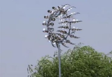 校园不锈钢抽象向日葵雕塑