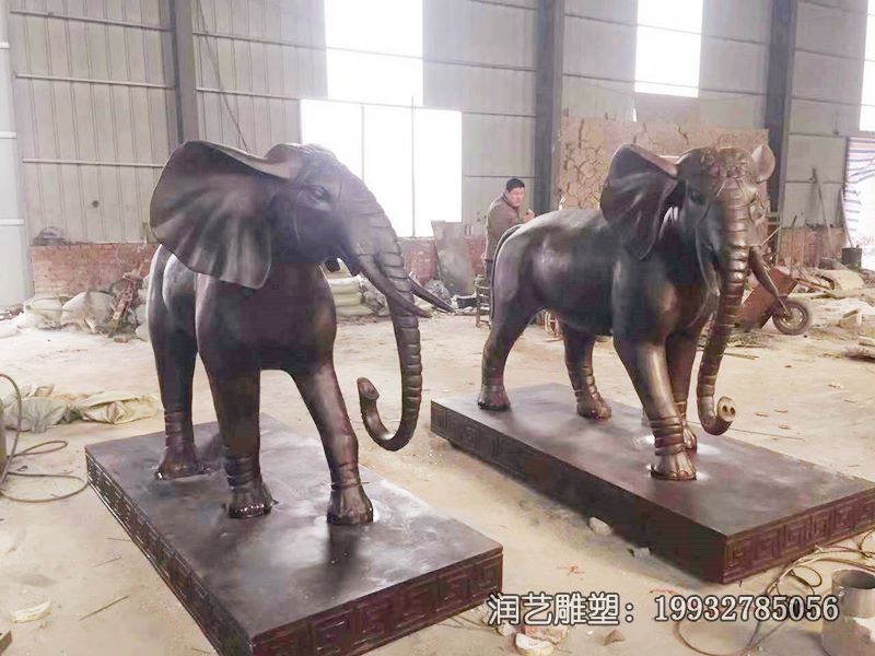 公司铜雕大象动物雕塑 公司铜雕大象动物雕塑