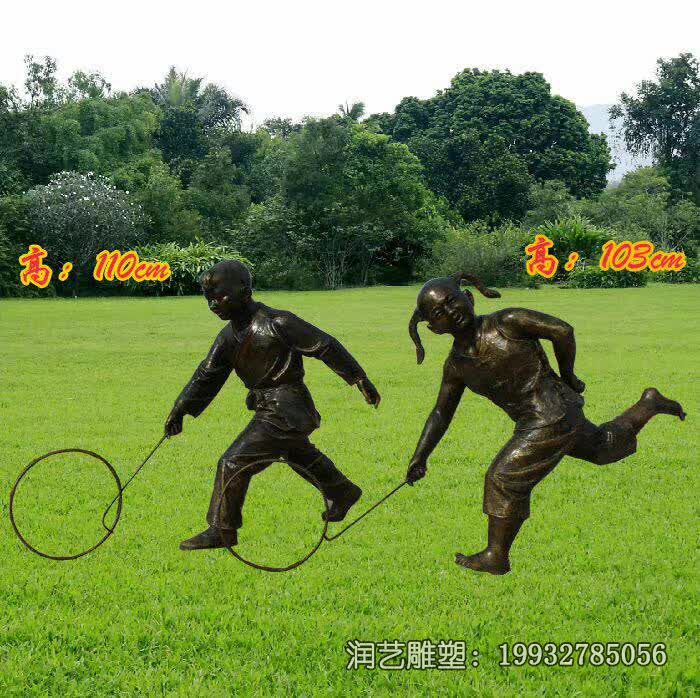 园林铜雕儿童雕塑 园林铜雕儿童雕塑