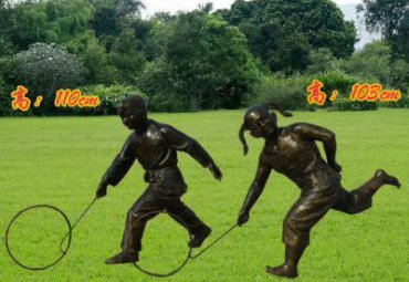 园林铜雕儿童雕塑
