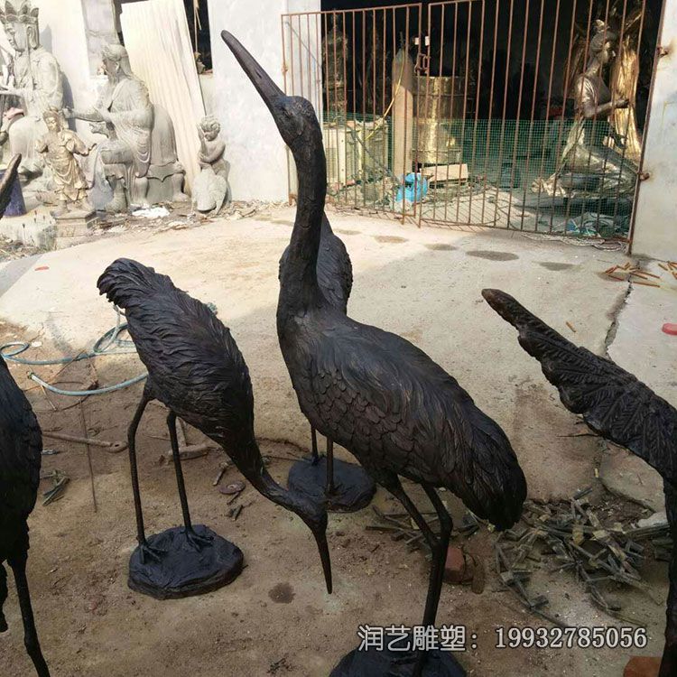 仙鹤铜雕雕塑 仙鹤铜雕雕塑