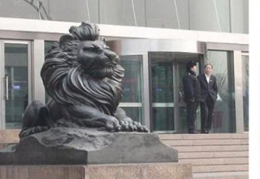 门口铜雕狮子雕塑