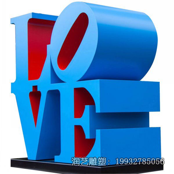 不锈钢公园love景观雕塑 不锈钢公园love景观雕塑