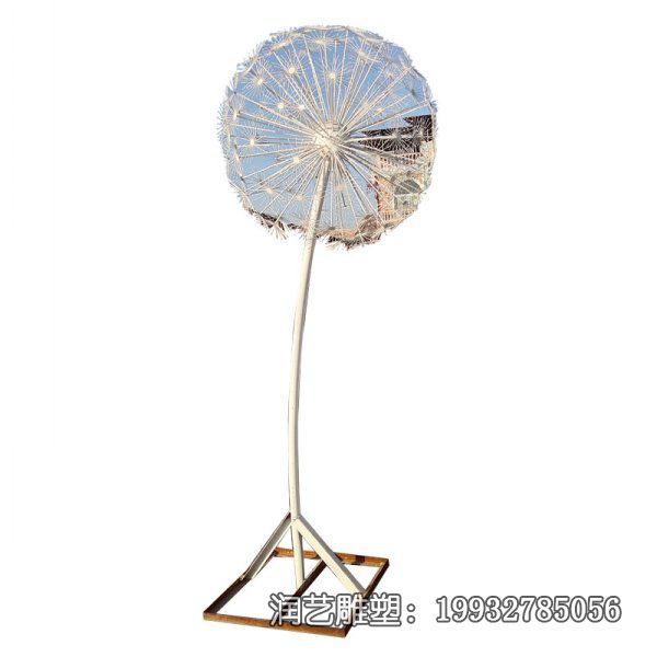 景区不锈钢蒲公英景观雕塑 景区不锈钢蒲公英景观雕塑