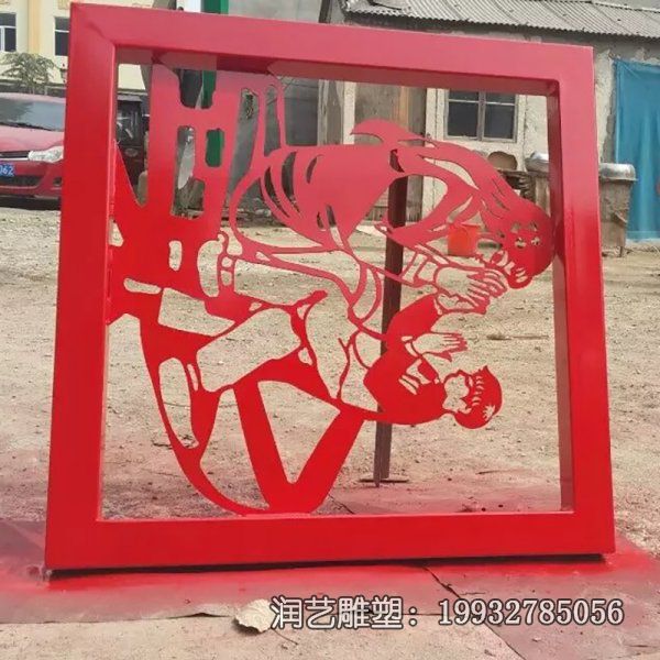 不锈钢公园景观剪纸雕塑 不锈钢公园景观剪纸雕塑