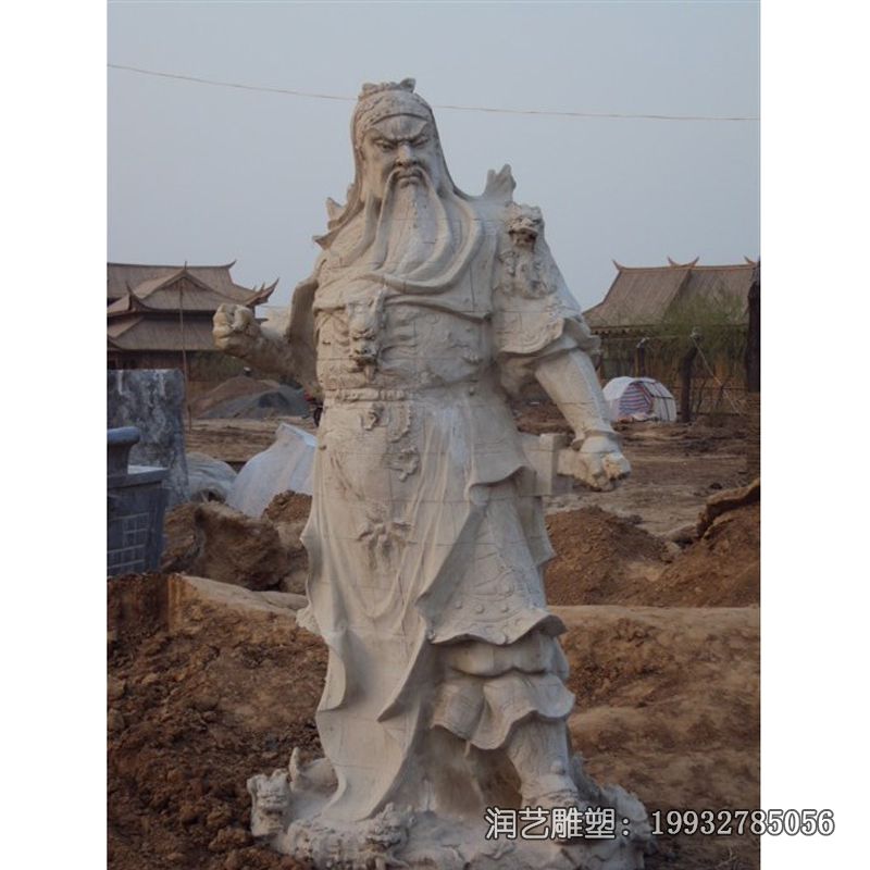 石雕古代关公雕塑 石雕古代关公雕塑