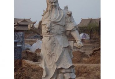 石雕古代关公雕塑