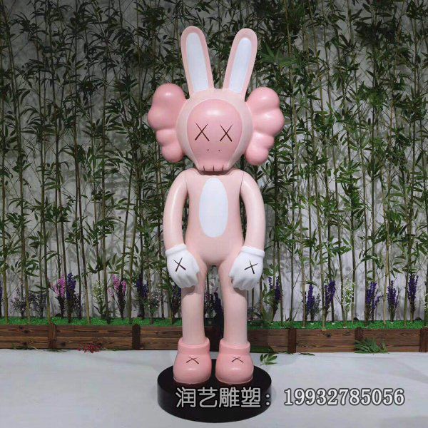 公园玻璃钢kwas公仔景观雕塑 公园玻璃钢kwas公仔景观雕塑