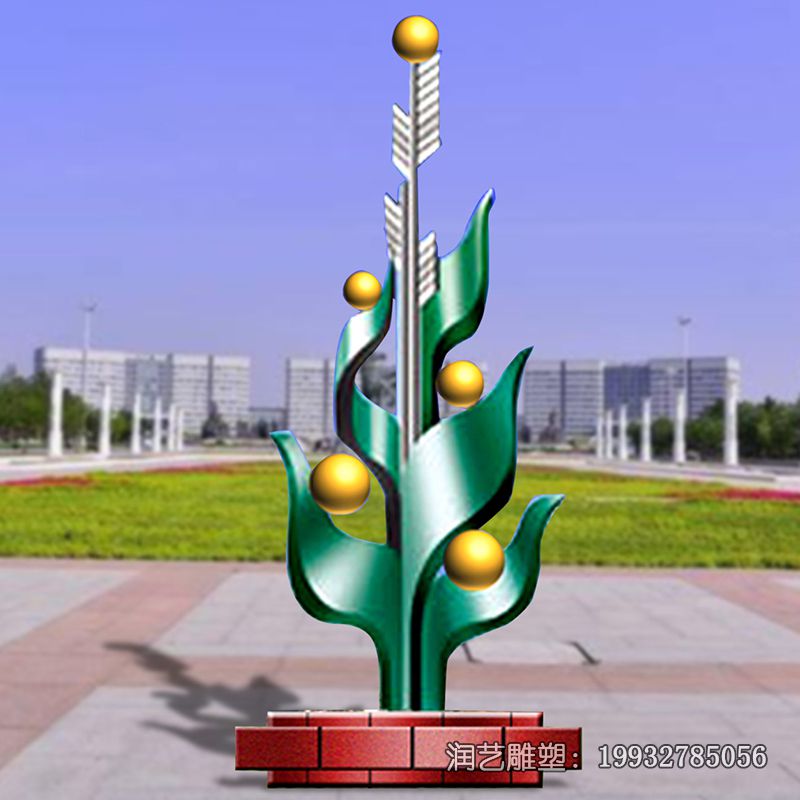 企业不锈钢抽象树雕塑 企业不锈钢抽象树雕塑