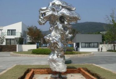 不锈钢城市景观太湖石雕塑
