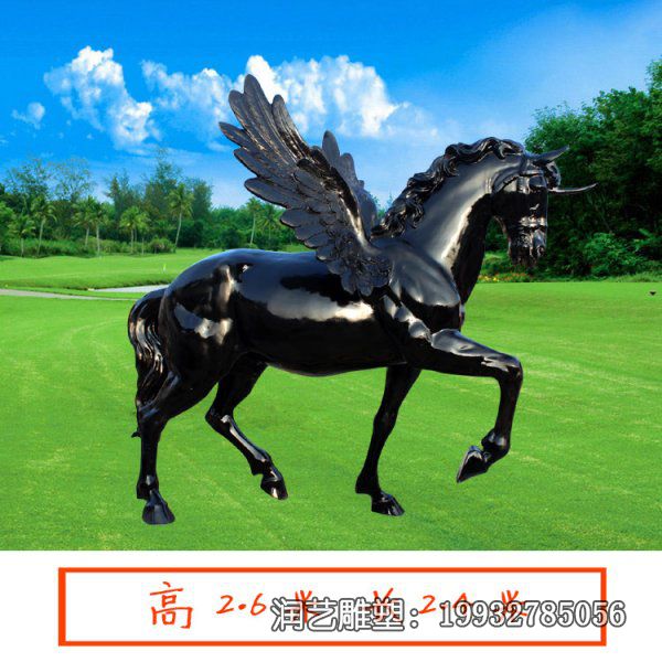 玻璃钢城市马动物雕塑 玻璃钢城市马动物雕塑
