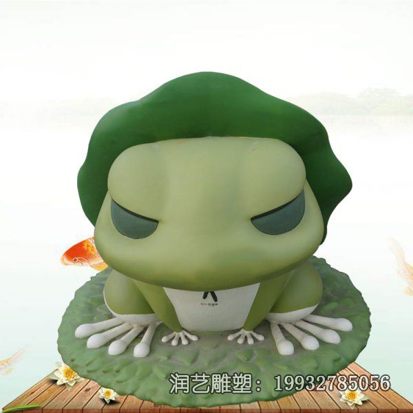 玻璃钢园林青蛙动物雕塑 玻璃钢园林青蛙动物雕塑