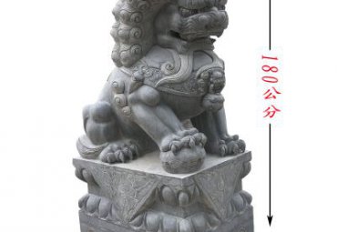 石雕狮子门口雕塑