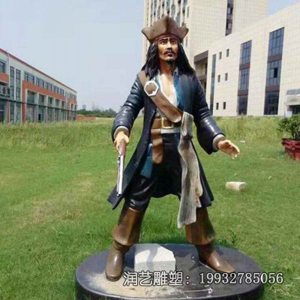 玻璃钢卡通加勒比海盗雕塑 玻璃钢卡通加勒比海盗雕塑