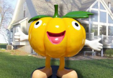 公园玻璃钢卡通南瓜雕塑