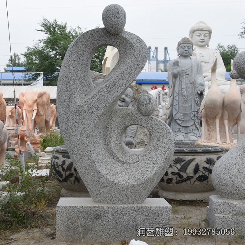 石雕母子人物雕塑 石雕母子人物雕塑
