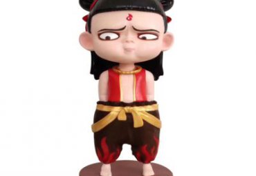 街道玻璃钢哪吒雕塑