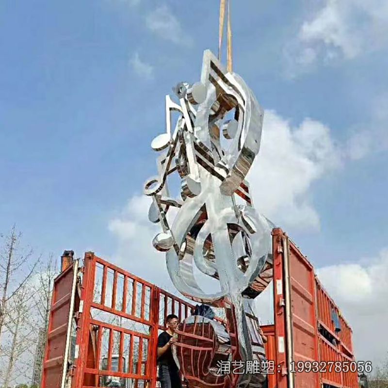企业不锈钢音符雕塑 企业不锈钢音符雕塑
