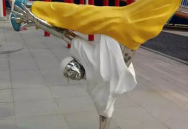 城市人物不锈钢跳舞雕塑