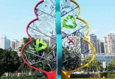 不锈钢校园树雕塑