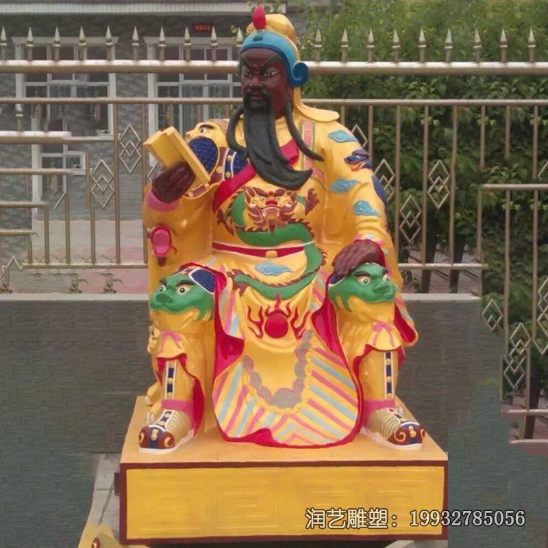 人物玻璃钢景区关公雕塑 人物玻璃钢景区关公雕塑