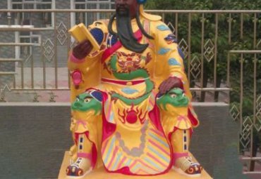人物玻璃钢景区关公雕塑