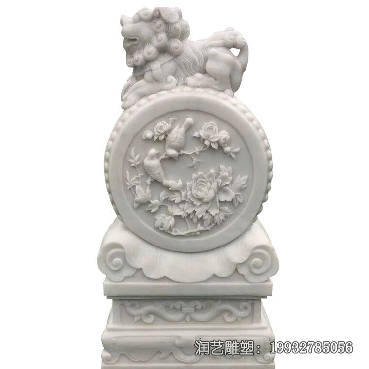 庭院石雕门墩雕塑 庭院石雕门墩雕塑