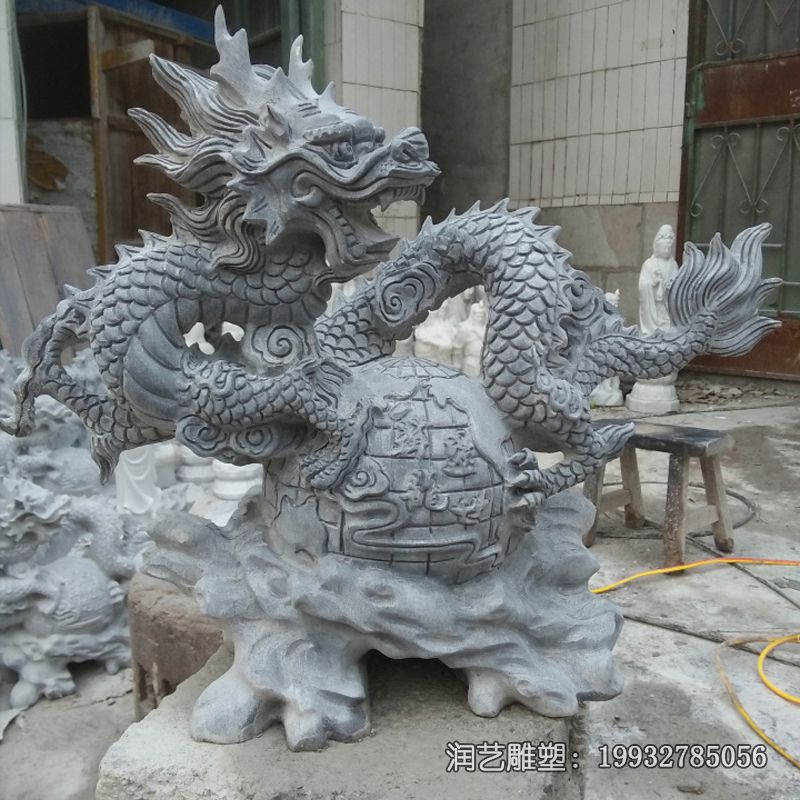 石雕动物龙雕塑 石雕动物龙雕塑