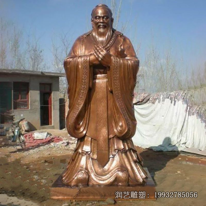 名人孔子铜雕雕塑 名人孔子铜雕雕塑