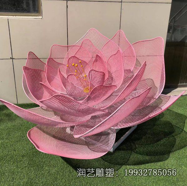 不锈钢小区镂空花雕塑 不锈钢小区镂空花雕塑