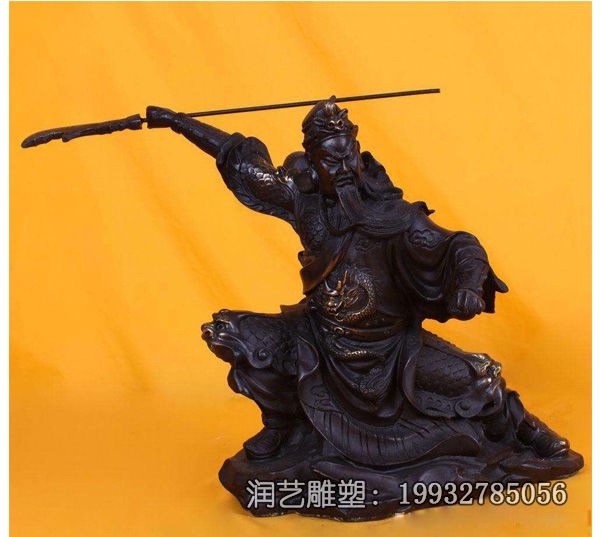 铜雕景区关公雕塑 铜雕景区关公雕塑