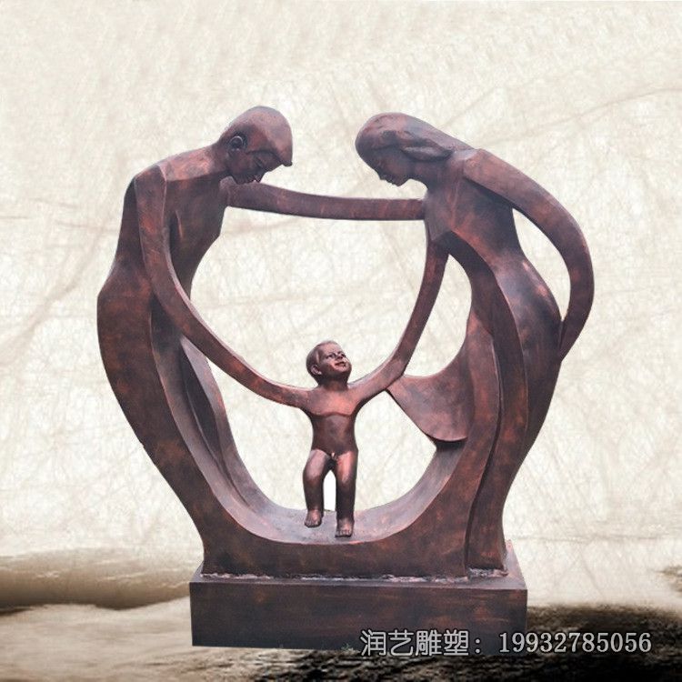 一家人铜雕广场雕塑 一家人铜雕广场雕塑