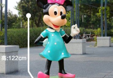 玻璃钢园林米妮雕塑