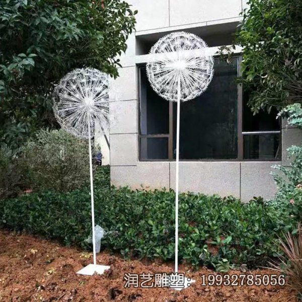 城市不锈钢蒲公英景观雕塑 城市不锈钢蒲公英景观雕塑