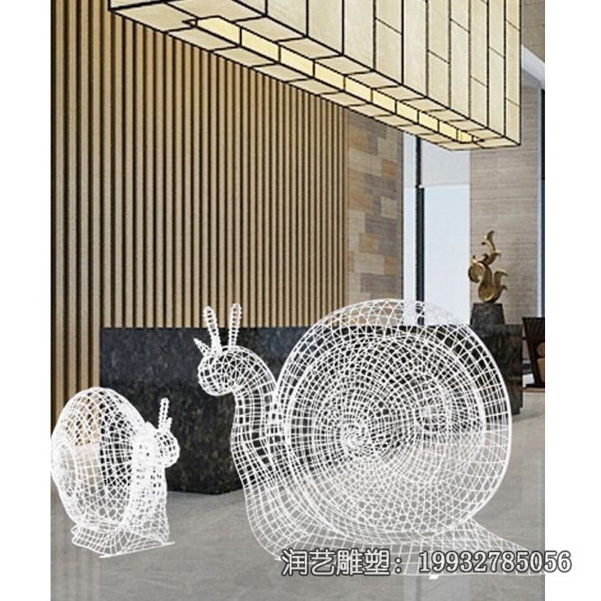 广场不锈钢镂空蜗牛雕塑 广场不锈钢镂空蜗牛雕塑
