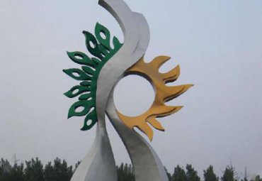 城市抽象不锈钢鸟雕塑