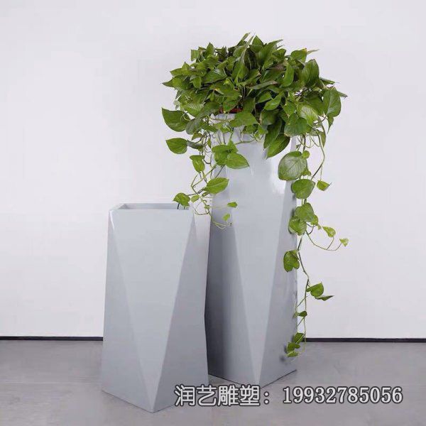 花盆不锈钢酒店景观雕塑 花盆不锈钢酒店景观雕塑