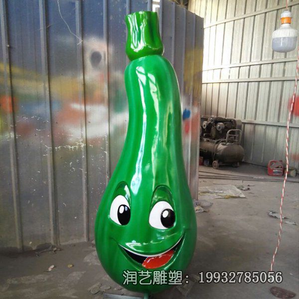 玻璃钢小区卡通蔬菜雕塑 玻璃钢小区卡通蔬菜雕塑