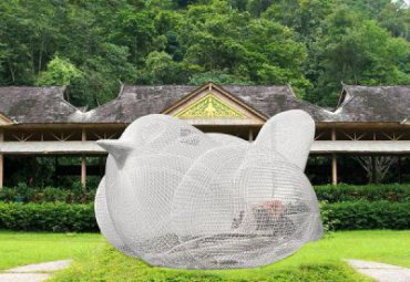 景区不锈钢鸟雕塑