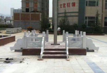 广场升旗台石雕雕塑